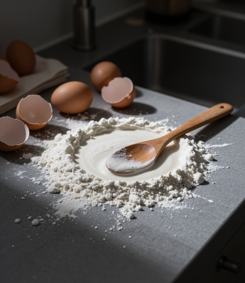 엉망진창 주방의 정물